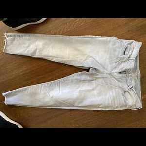 Light wash grey ankle pants